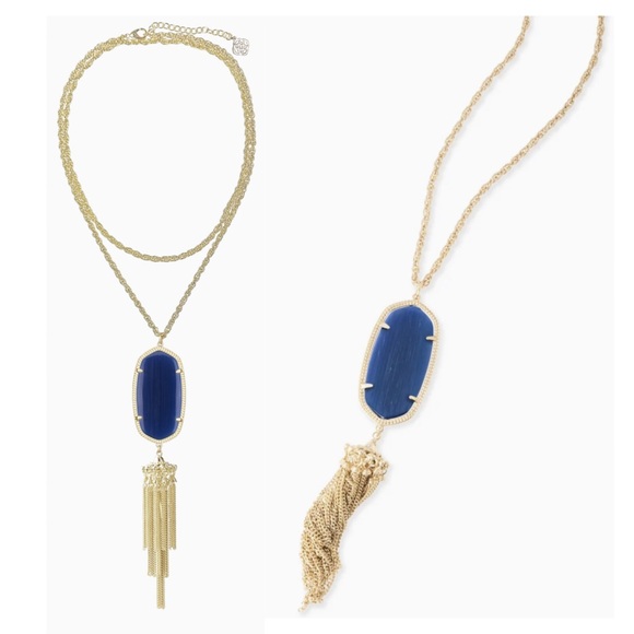 Kendra Scott Jewelry - Kendra Scott • “Rayne” Necklace • Gold + Navy
